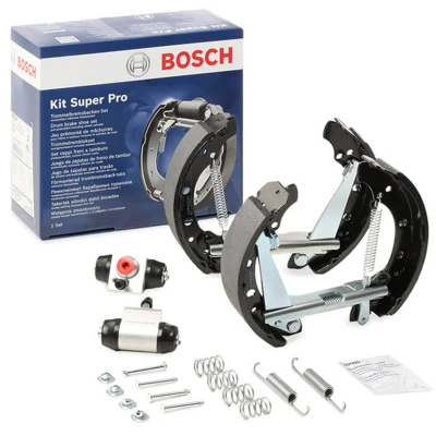 Billede af BOSCH 0 204 114 579 Bremsesæt, trommelbremser med tilbehør, hjulbremsecylinder SKODA: Fabia 1 Combi, I Hatchback, 2