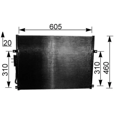 Billede af MAHLE ORIGINAL AC 219 000S Kondensator uden tørrer 656 JEEP: GRAND CHEROKEE 2