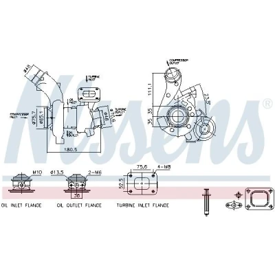 Billede af NISSENS 93702 Turbolader pneumatisk IVECO: DAILY 4 Kasten/Kombi