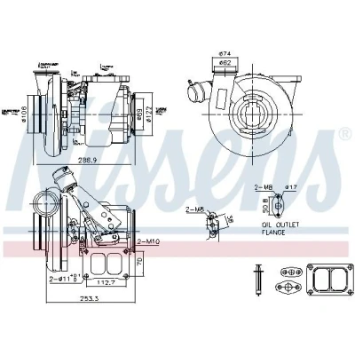 Billede af NISSENS 93769 Turbolader pneumatisk