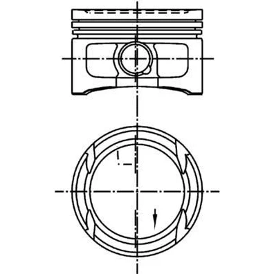 Billede af KOLBENSCHMIDT 99562620 Motor Stempel 77,01