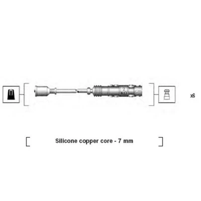Billede af MAGNETI MARELLI 941455010942 Tændkabelsæt SMART: City Coupe