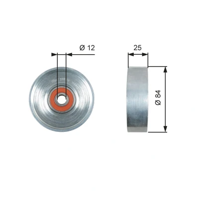 Billede af GATES T39178 Strammehjul FleetRunner Micro V Stretch Fit NISSAN: Primera Sedan