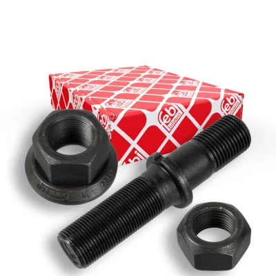 Billede af FEBI BILSTEIN 07456 Hjulbolt M22 x 1,5, 2 112 10.9 med kontramøtrik, trykskivemøtrik phosphateret