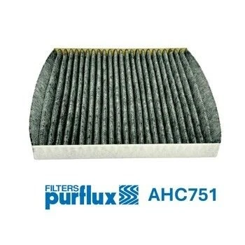 Billede af PURFLUX AHC751 Kabinefilter Aktivkulfilter 202mm 190mm 20mm