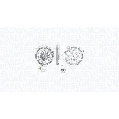 Billede af MAGNETI MARELLI 069422865010 Køleventilator 3925 12 192 PEUGEOT: 206 Hatchback, 206+ Hatchback