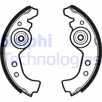 Billede af DELPHI LS1290 Bremsebakker 185 31 FIAT: 126, 127 Hatchback, 128 Familiare