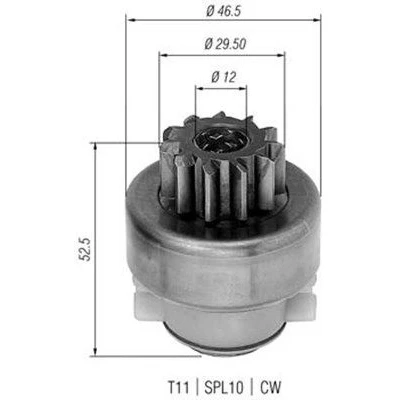 Billede af MAGNETI MARELLI 940113020283 Spidshjul, starter