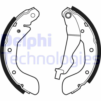 Billede af DELPHI LS1969 Bremsebakker 200 36 CHEVROLET: Spark, Aveo / Kalos Hatchback, Hatchback