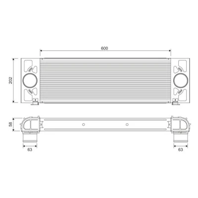 Billede af VALEO 818376 Intercooler Aluminium uden sensor