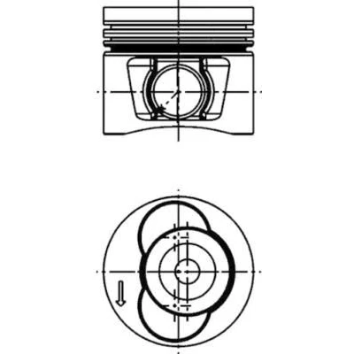 Billede af KOLBENSCHMIDT 40715600 Motor Stempel 81,01