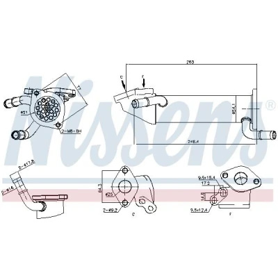 Billede af NISSENS 989282 EGR køler uden undertryk bypass CITROËN: Jumper II Ladvogn/Chassis, Van