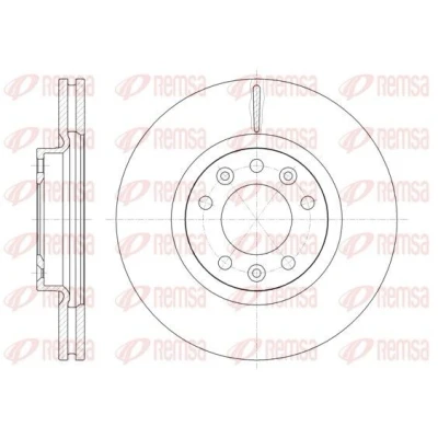 Billede af REMSA 61471.10 Bremseskiver foraksel 282,8, 282,8 26 5 ventileret PEUGEOT: 508 I SW, 407 Sedan, CITROËN: XM II Hatchback, Hatchback