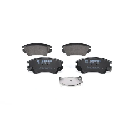 Billede af BOSCH 0 986 494 275 Bremseklodser Low Metallic med akustisk advarsel for slid anti knirke plade, monteringsvejledning