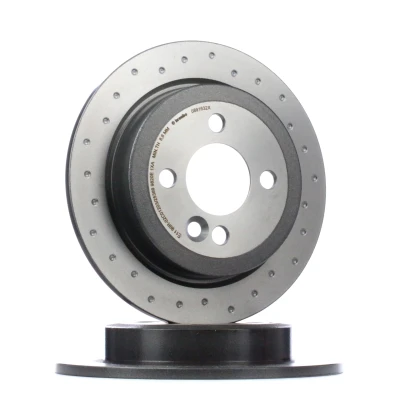 Billede af BREMBO XTRA LINE 08.9163.2X Bremseskiver 259 10 4 fuldstændigt, hullet coatet højkarboniseret MINI: Hatchback, Clubman, Cabriolet