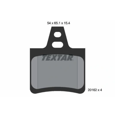Billede af TEXTAR 2016203 Bremseklodser Ikke forberedt til slidindikator CITROËN: XM II Hatchback, I Xantia Hatchback