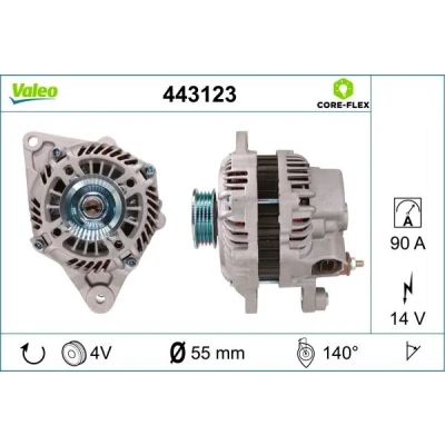 Billede af VALEO 443123 Generator 14V 90A SMART: Fortwo II Coupe