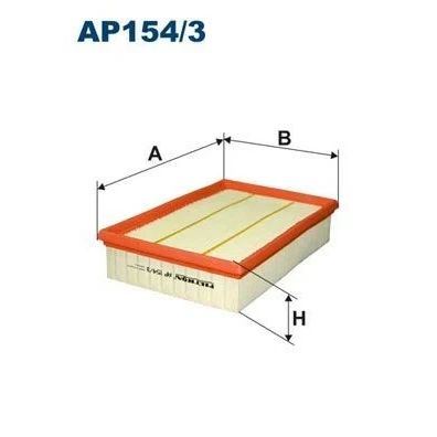 Billede af FILTRON AP 154/3 Luftfilter 57 180 282 Filterindsats NISSAN: NP300 Navara Pick up, Pathfinder 3
