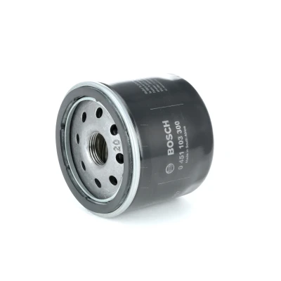 Billede af BOSCH 0 451 103 300 Oliefilter M 20 x 1,5 med en returløbs stop ventil Påskruet filter FIAT: Panda II Hatchback, 500 Punto Hatchback