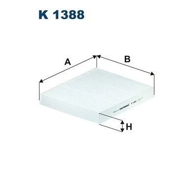 Billede af FILTRON K 1388 Kabinefilter Partikelfilter 252 220 30 VOLKSWAGEN: Polo VI, T Cross, SEAT: IBIZA 5, Arona, SKODA: Kamiq, Scala Hatchback