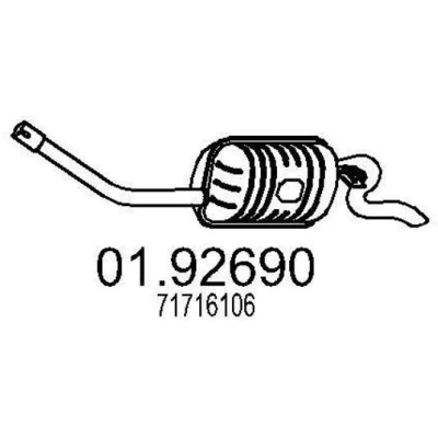 Billede af MTS 01.92690 Lydpotte 1200 FIAT: Punto II Hatchback, I Cabriolet