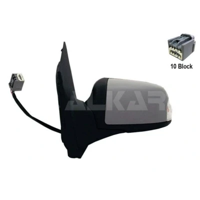 Billede af Sidespejl Alkar 6139400 venstre grundet / primet elektrisk opvarmelig, konveks FORD: Focus 2 Kombi