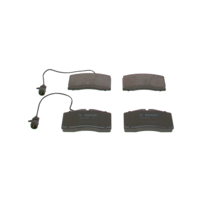 Billede af BOSCH 0 986 424 664 Bremseklodser Low Metallic med indbygget slidsensor anti knirke plade AUDI: A8 D2