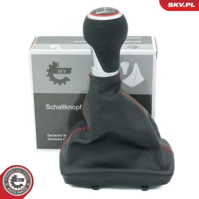Billede af ESEN SKV 63SKV413 Gearknop 6 gear Læder AUDI: A4 B7 Avant, B6 Sedan, Sedan