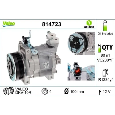 Billede af VALEO 814723 Kompressor DKV10R