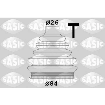 Billede af SASIC 1900016 Drivakselmanchet hjulsidet Termoplast PEUGEOT: 208 I Hatchback, 2008 Stationcar, 3008 II SUV, CITROËN: C4 Grand Picasso 2, C3 III
