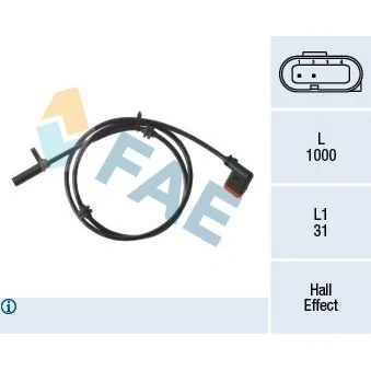 Billede af ABS Sensor FAE 78289