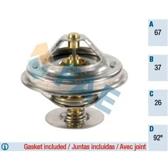 Billede af FAE 5302692 Termostat 92 med pakninger BMW: 5 Sedan, 3 7