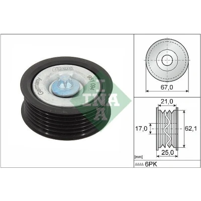 Billede af INA 532 0629 10 Remstrammerhjul MERCEDES BENZ: C klasse T modell, E Sedan, ML