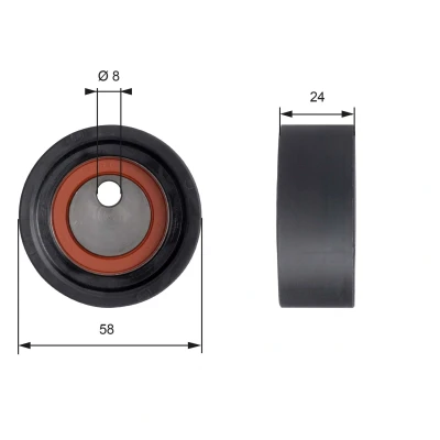 Billede af GATES T41064 Strammehjul, tandrem Tru Power SUBARU: JUSTY 2