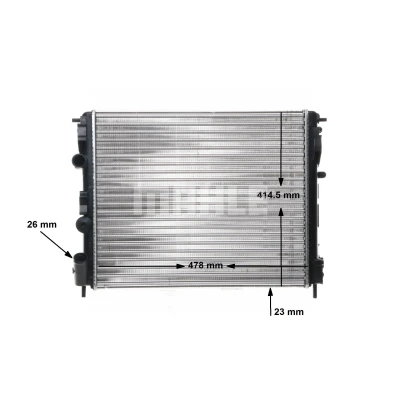 Billede af MAHLE ORIGINAL CR 36 000S Radiator 480 414 23 Mekanisk fuget køleripper RENAULT: CLIO 2