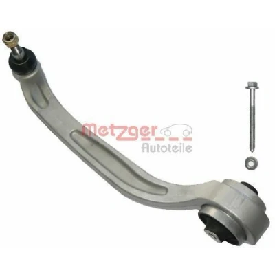 Billede af METZGER 58010312 Bærearm KIT + med bære /styreled, gummileje højre foraksel, nede, bag krydsarm Aluminium AUDI: A6 C6 Avant, Sedan