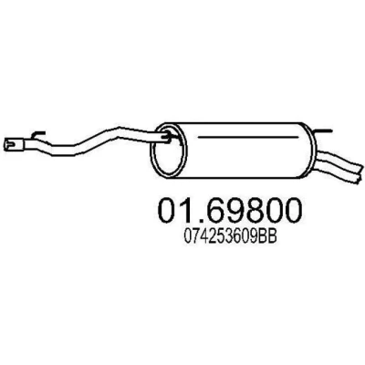 Billede af MTS 01.69800 Lydpotte 1560 VOLKSWAGEN: Transporter 4 Bus,