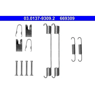 Billede af ATE 03.0137 9309.2 Tilbehørssæt, bremsebakker OPEL: Corsa D Hatchback, Astra H Adam, FIAT: Grande Punto Evo Hatchback