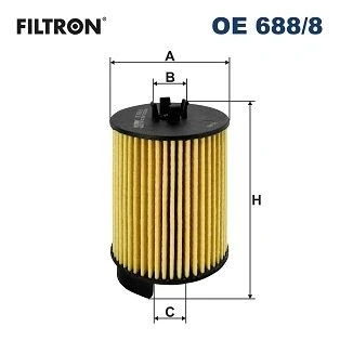 Billede af FILTRON OE 688/8 Oliefilter Filterindsats AUDI: A4 B9 Avant, Q5, Sedan