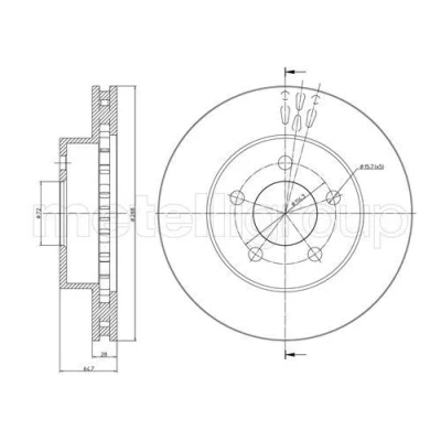 Billede af Bremseskive METELLI 23 0781C