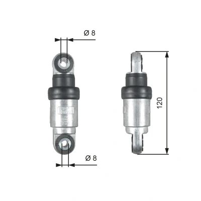 Billede af GATES T39215 Svingningsdæmper, kilerem FleetRunner Micro V Stretch Fit