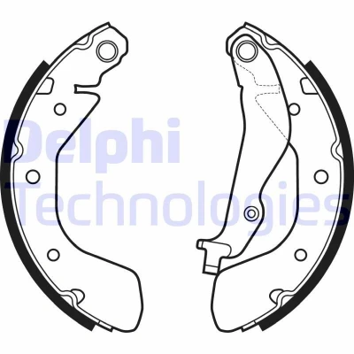 Billede af DELPHI LS2134 Bremsebakker 200 36 OPEL: Karl
