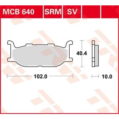 Billede af TRW Sinter Street MCB640SV Bremseklodser