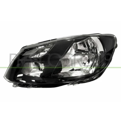 Billede af PRASCO VG9064814 Forlygter venstre H4 sort med indstillingsmotor for LWR VOLKSWAGEN: Caddy 3, Touran I