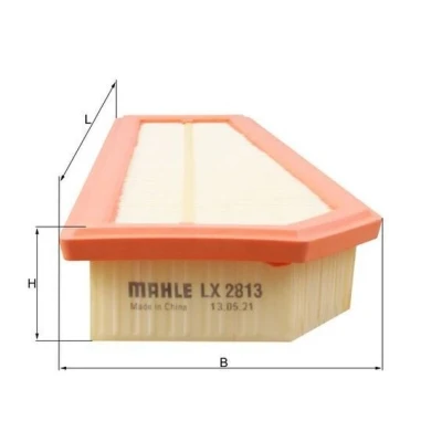Billede af MAHLE ORIGINAL LX 2813 Luftfilter 51,0 145 314,0 Filterindsats MERCEDES BENZ: E klasse Sedan, T modell, C Sedan