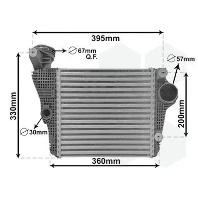 Billede af VAN WEZEL 74014701 Intercooler