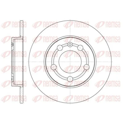 Billede af REMSA 6718.00 Bremseskiver bagaksel 238,9, 238,9 8,9 5 fuldstændigt VOLKSWAGEN: Golf 4, Bora Sedan, 4 Variant, AUDI: TT Coupe, A3 Hatchback