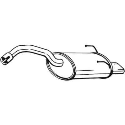 Billede af BOSAL 148 177 Lydpotte FIAT: 500 Hatchback, C Cabriolet
