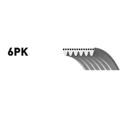 Billede af GATES 6PK1270 Kileribberem 1270 6 Polyester, EPDM (ethyl propylen dien gummi) FleetRunner Micro V FORD: Mondeo 5 Kombi, FOCUS 3 Turnier, C Max 2