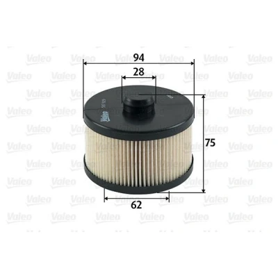 Billede af VALEO 587929 Brændstoffilter Filterindsats CHRYSLER: VOYAGER 4